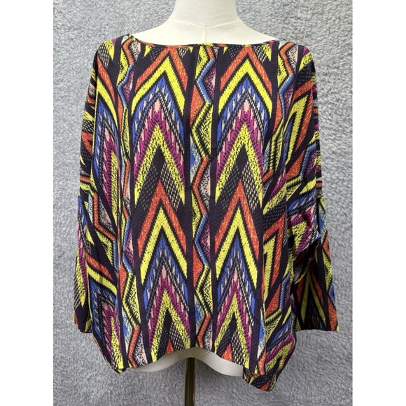Missoni Tops - Missoni Womens Top Silk Abstract Multicolor Zig Zag Medium Luxury Boxy Oversized